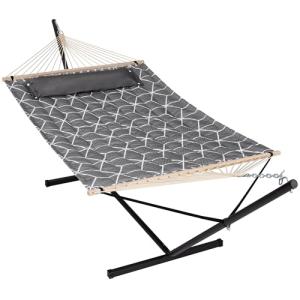 ANOW Double Hammock with Stand for Outdoors