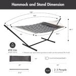 ANOW Double Hammock with Stand for Outdoors