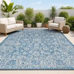 Bohemian Floral Indoor/Outdoor Area Rug 5' x 8