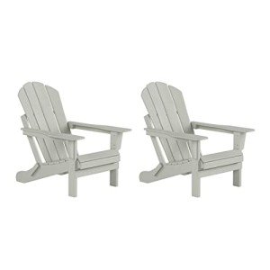 Outdoor Folding Adirondack Chair Set of 2
