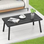 C-Hopetree Rectangle Metal Outdoor Coffee Side Table