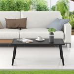 C-Hopetree Rectangle Metal Outdoor Coffee Side Table