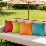 Colorful Outdoor Pillow Covers - Set of 4
