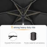 Bonosuki 6x9ft Solar Light Patio Umbrella