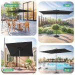 Bonosuki 6x9ft Solar Light Patio Umbrella
