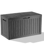 80 Gallon Waterproof Resin Deck Box – Black