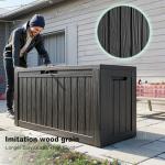 80 Gallon Waterproof Resin Deck Box – Black