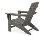 Black Modern Adirondack Chair by POLYWOOD