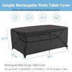60-Inch Waterproof Patio Dining Table Cover