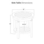 Indonesian Teak Arie Outdoor Round Side Table