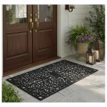 Gatsby Rubber Doormat - 30" x 48", Black