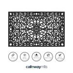 Gatsby Rubber Doormat - 30" x 48", Black