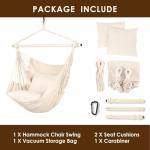 Highwild Hanging Hammock Chair with Cushions