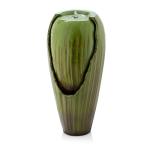 Alpine Outdoor Antique Jar Water Fountain with LED