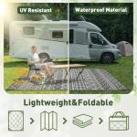 MontVoo Waterproof Reversible 5x8 Outdoor Rug