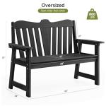 ONBRILL 2-Person Weatherproof Outdoor Garden Bench