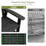 ONBRILL 2-Person Weatherproof Outdoor Garden Bench
