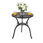 NUU GARDEN 3-Piece Outdoor Bistro Set - Black