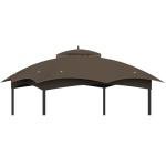 AONEAR 10' x 10' Gazebo Privacy Curtain, Khaki