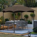 AONEAR 10' x 10' Gazebo Privacy Curtain, Khaki