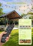 Brightown 58FT Solar Outdoor String Lights with Remote