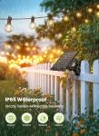 Brightown 58FT Solar Outdoor String Lights with Remote