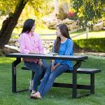 Lifetime 55-Inch Convertible Patio Bench in Gray