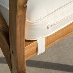 3-Piece Acacia Wood Bistro Set in Teak Finish