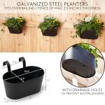 Stylish Set of 3 Hanging Outdoor Planters