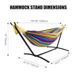 SZHLUX Heavy-Duty Double Hammock with Stand