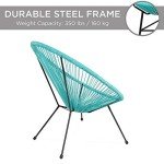 3-Piece Light Blue Acapulco Patio Bistro Set