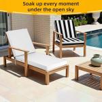 Custom Waterproof Chaise Lounge Cushions for Outdoors