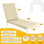 Custom Waterproof Chaise Lounge Cushions for Outdoors