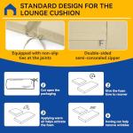 Custom Waterproof Chaise Lounge Cushions for Outdoors