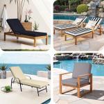 Custom Waterproof Chaise Lounge Cushions for Outdoors