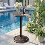 VINGLI 40" Round Outdoor Bar Table