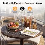 VINGLI 40" Round Outdoor Bar Table