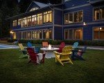 Black Modern Adirondack Chair by POLYWOOD