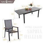 Sophia & William 9-Piece Patio Dining Set