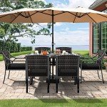 7-Piece Outdoor Patio Dining Set with Cushions