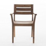 Stamford Teak Finish Acacia Wood Dining Chairs Set
