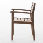 Stamford Teak Finish Acacia Wood Dining Chairs Set