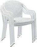 Crosley Palm Harbor 4-Piece Stackable Patio Chair Set