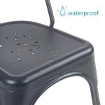 YOUNIKE Set of 4 Stylish Stackable Dining Chairs