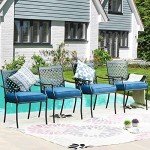 Stackable Patio Dining Chairs Set of 4