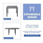 Expandable 7-Piece Outdoor Dining Set with Chairs