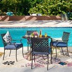 Stackable Patio Dining Chairs Set of 4