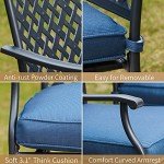 Stackable Patio Dining Chairs Set of 4