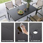 7-Piece Patio Dining Set with Cushioned Chairs