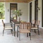 7-Piece Patio Dining Set with Cushioned Chairs